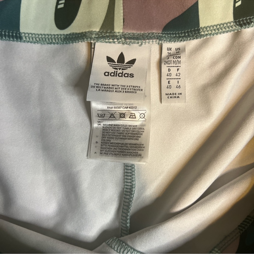 adidas Hattie Stewart Smiley Face Women's Leggings -rare - Picture 5 of 7